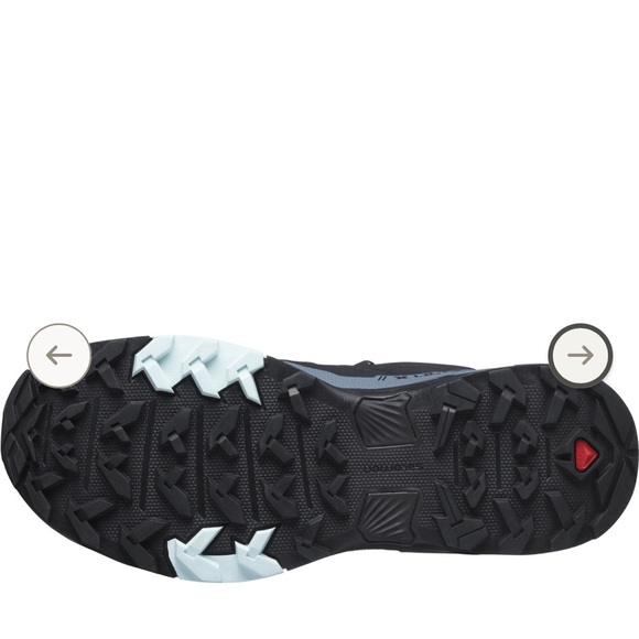 Salomon Women's Black and Gray Hiking Shoes - Picture 5 of 11